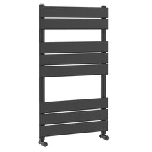 Hudson Reed Piazza Square Flat Towel Radiator 840x500 Contemp Anthracite Steel 840x500x30mm - JJ Building Materials