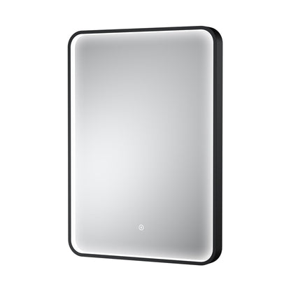 Hudson Reed Pictor Black Frame Led Mirror - 700 X 500mm Contemp Aluminium 700x500x47mm - JJ Building Materials