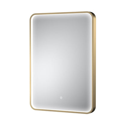 Hudson Reed Pictor Brushed Brass Frame Led Mirror - 700 X 500mm Contemp Aluminium 700x500x47mm - JJ Building Materials