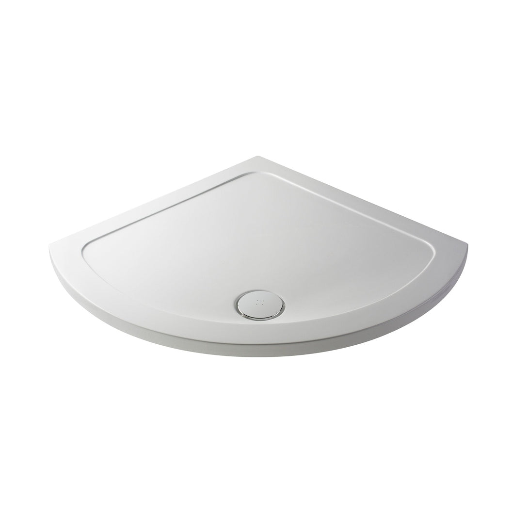 Hudson Reed Quadrant Trays Single Entry Shower Tray 914x914mm Contemp White Acrylic Capped Abs Caco3 And Pu - JJ Building Materials