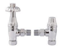 Hudson Reed Radiator Valves Thermostatic Radiator Valve Pack Trad Chrome Steel 136x55x80mm - JJ Building Materials