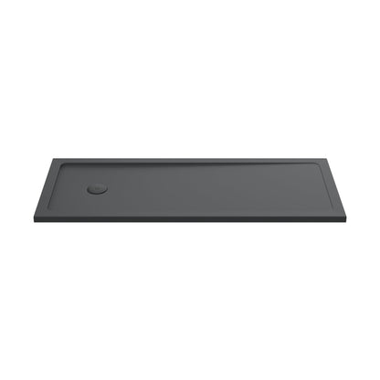 Hudson Reed Rectangular Trays Bath Replacement Shower Tray 1700 X 700mm Contemp Grey Slate Acrylic Capped Abs Caco3 And Pu - JJ Building Materials