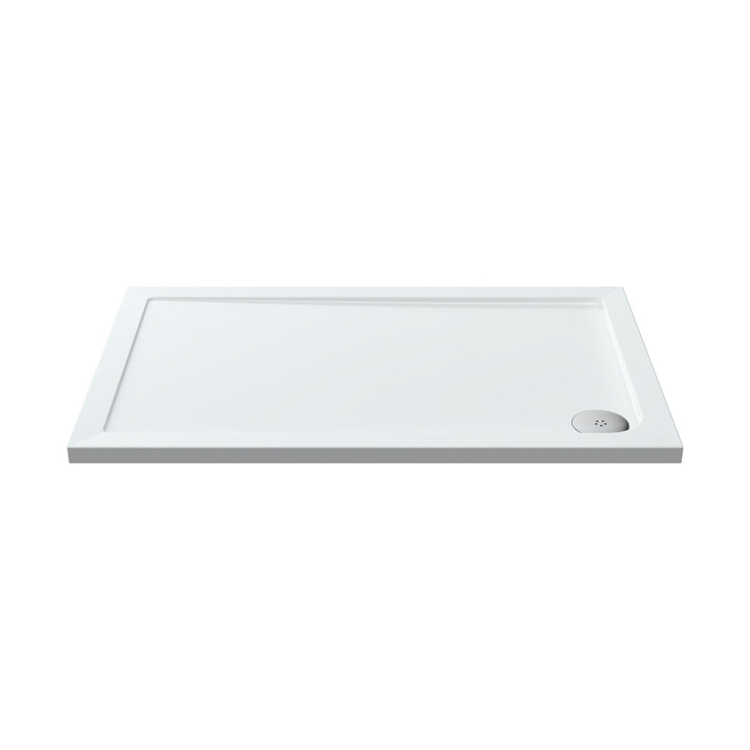Hudson Reed Rectangular Trays Rectangular Shower Tray 1200 X 760mm Contemp White Acrylic Capped Abs Caco3 And Pu - JJ Building Materials