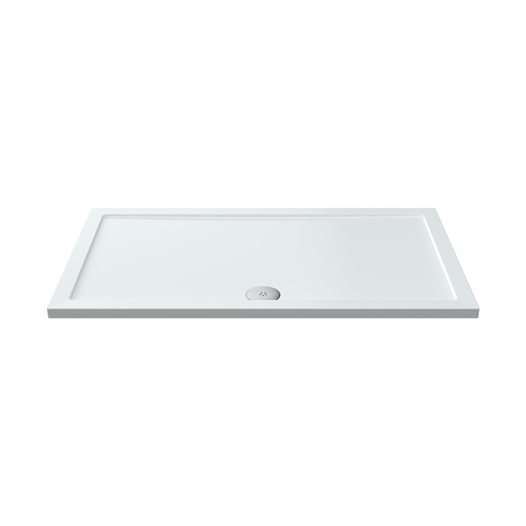 Hudson Reed Rectangular Trays Rectangular Shower Tray 1400 X 800mm Contemp White Acrylic Capped Abs Caco3 And Pu - JJ Building Materials