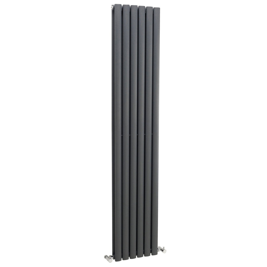 Hudson Reed Revive Double Panel Designer Radiator Contemp Anthracite Steel 1800x354x79mm - JJ Building Materials