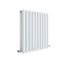 Hudson Reed Revive Horizontal Double Panel Radiator 600 X 586 Contemp White High Gloss Steel 600x586x78mm - JJ Building Materials