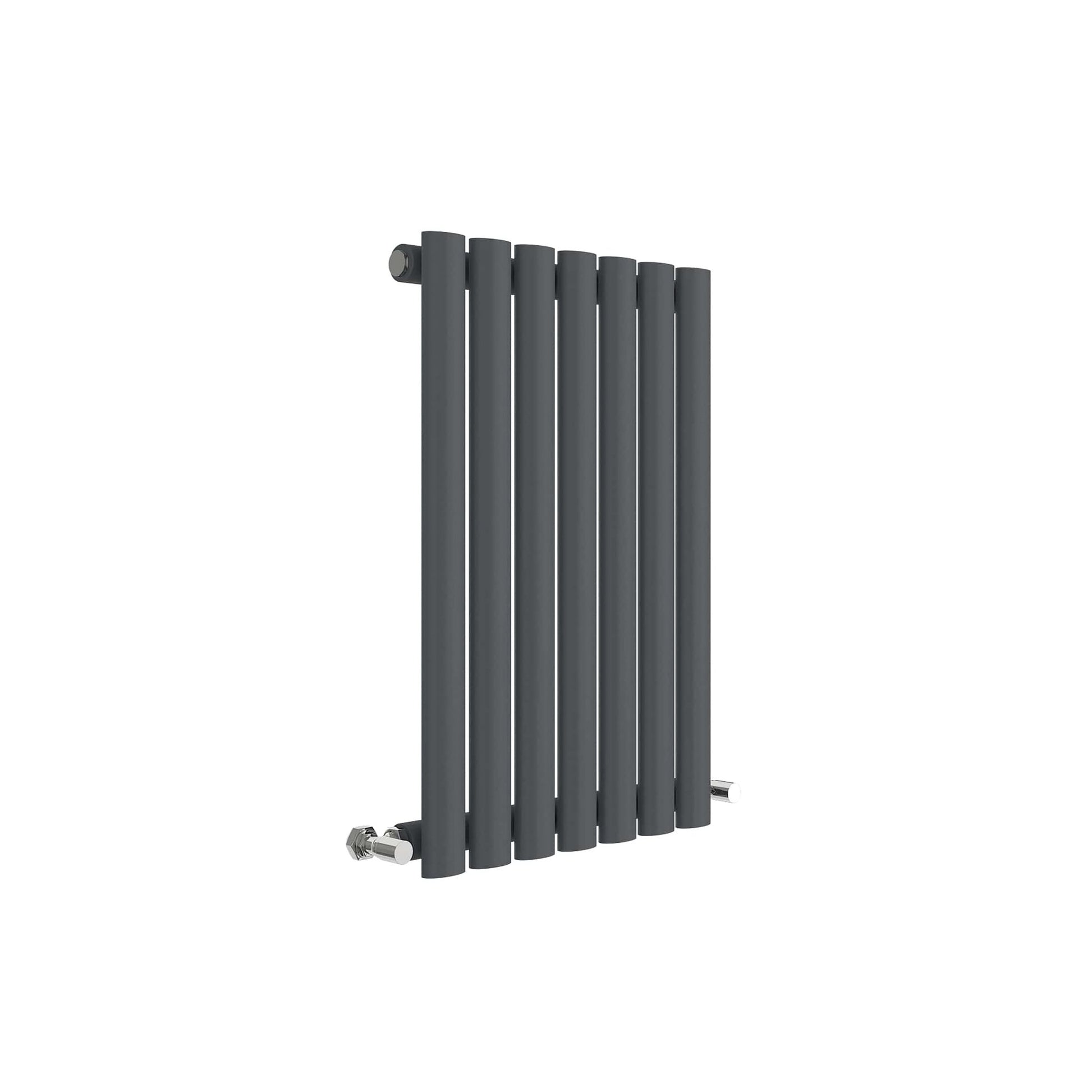 Hudson Reed Revive Horizontal Single Panel Radiator 600 X 412 Contemp Anthracite Steel 600x412x55mm - JJ Building Materials