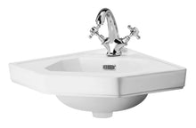 Hudson Reed Richmond 420mm Corner Basin Trad White Vitreous China 190x600x450mm - JJ Building Materials