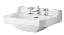 Hudson Reed Richmond 560mm Basin (3 Tap Hole) Trad White Vitreous China 266x560x450mm - JJ Building Materials