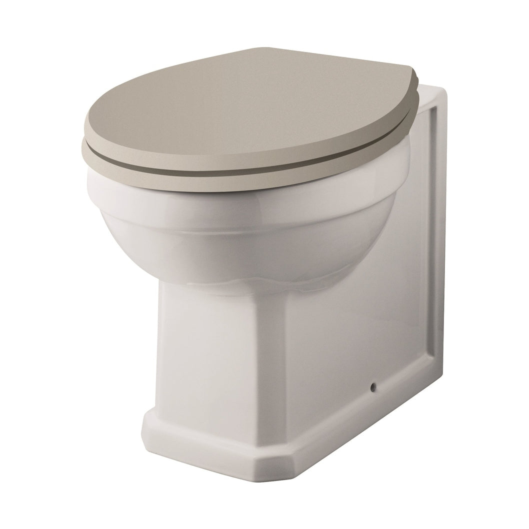 Hudson Reed Richmond Comfort Height Btw Pan Trad Gloss White Vitreous China 480x370x515mm - JJ Building Materials