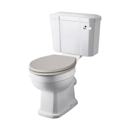 Hudson Reed Richmond Comfort Height Close Coupled Wc & Cistern Trad Gloss White Vitreous China 870x470x700mm - JJ Building Materials