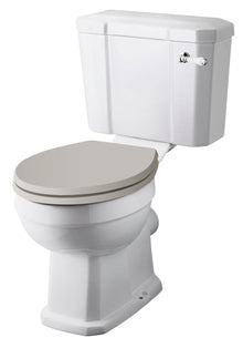 Hudson Reed Richmond Comfort Height Close Coupled Wc & Cistern Trad Gloss White Vitreous China 870x470x700mm - JJ Building Materials