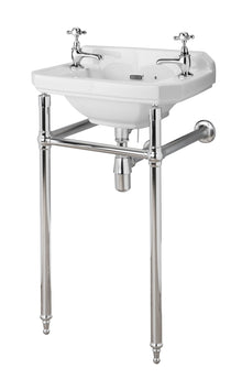 Hudson Reed Richmond Washstand Trad Chrome Stainless Steel 745x515x390mm - JJ Building Materials