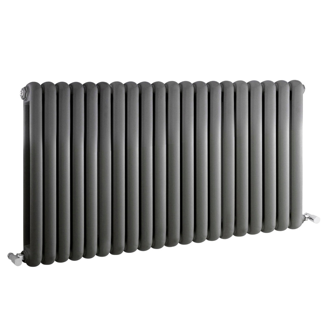 Hudson Reed Salvia Designer Radiator Contemp Anthracite Steel 635x1223x80mm - JJ Building Materials