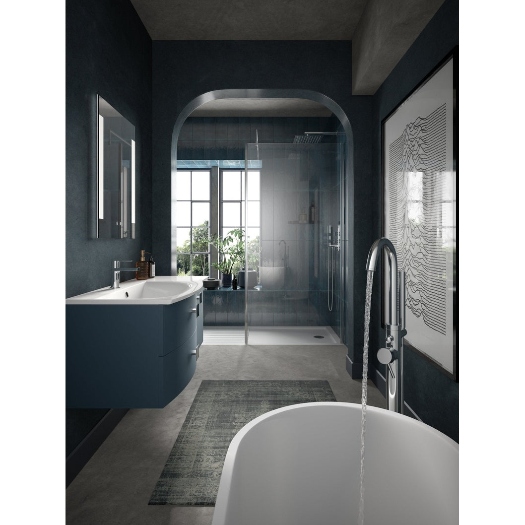 Hudson Reed Sarenna 500mm Wc Unit Contemp Mineral Blue MFC Smooth Matt 800x550x200mm - JJ Building Materials