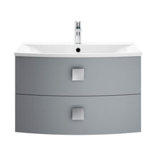 Hudson Reed Sarenna 700mm Cabinet & Basin Contemp Dove Grey MFC Smooth Matt 448x712x504mm - JJ Building Materials