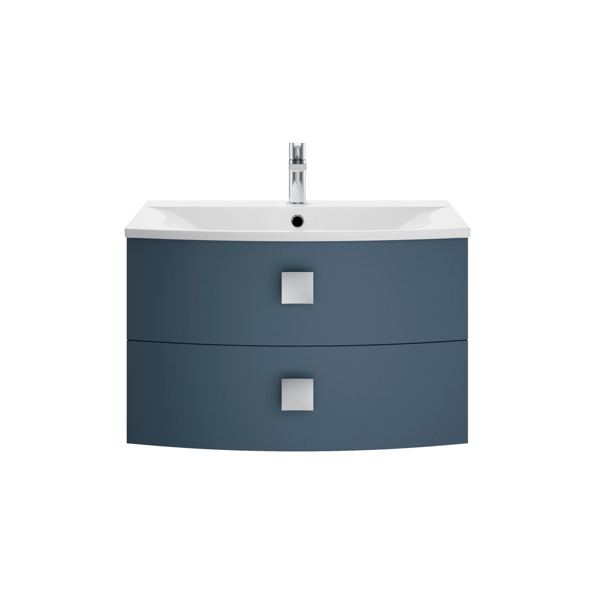 Hudson Reed Sarenna 700mm Cabinet & Basin Contemp Mineral Blue MFC Smooth Matt 448x712x504mm - JJ Building Materials