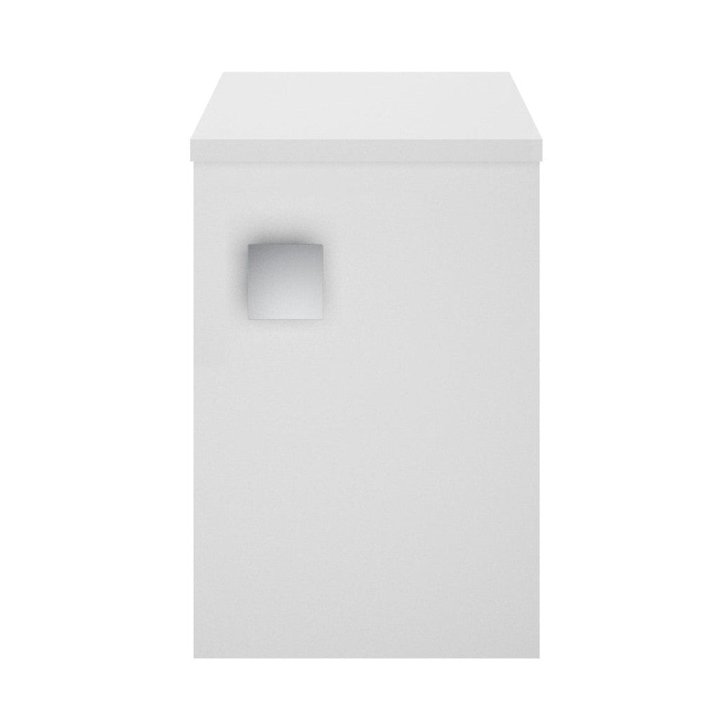 Hudson Reed Sarenna Wall Hung Cupboard Contemp Moon White MFC Smooth Matt 448x305x440mm - JJ Building Materials
