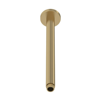 Hudson Reed Shower Arms Ceiling-mounted Arm Contemp Brushed Brass Brass 380x60x60mm - JJ Building Materials