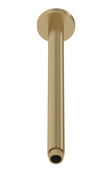 Hudson Reed Shower Arms Ceiling - mounted Arm Contemp Brushed Brass Brass 380x60x60mm - JJ Building Materials