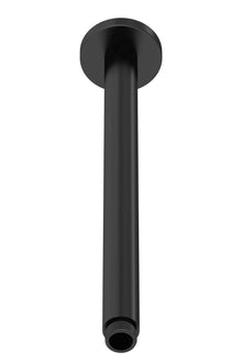 Hudson Reed Shower Arms Ceiling - mounted Arm Contemp Matt Black Brass 380x60x60mm - JJ Building Materials