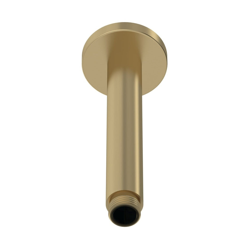 Hudson Reed Shower Arms Wall-mounted Arm Contemp Brushed Brass Brass 225x63x63mm - JJ Building Materials