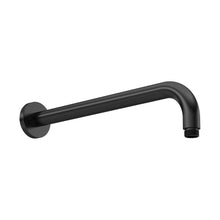 Hudson Reed Shower Arms Wall-mounted Arm Contemp Matt Black Brass 104x62x400mm - JJ Building Materials