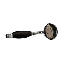 Hudson Reed Shower Parts Large Trad Handset Chrome/black Brass Ceramic 210x70x95mm - JJ Building Materials