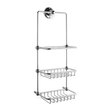 Hudson Reed Shower Parts Shower Tidy Trad Chrome Brass 120x175x410mm - JJ Building Materials