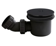 Hudson Reed Shower Tray Wastes Black Fast Flow Shower Waste Contemp Matt Black Polypropylene 99x116x116mm - JJ Building Materials