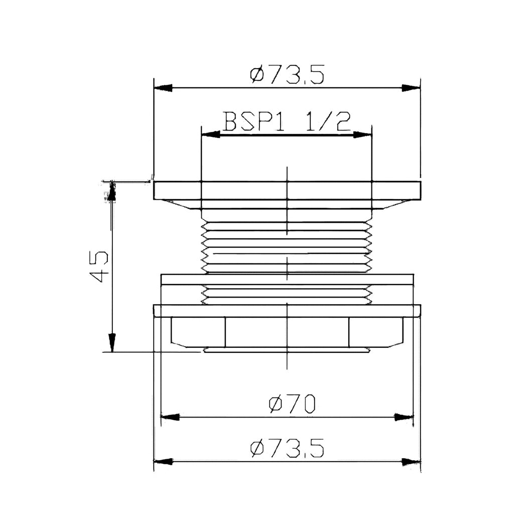 Hudson Reed Shower Tray Wastes Easyclean Shower Tray Waste Contemp Chrome Brass 74x74x45mm - JJ Building Materials