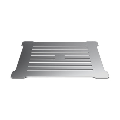 Hudson Reed Shower Tray Wastes Square Shower Waste With Chrome Top Contemp Black Chrome Stainless Steel 86x144x144mm - JJ Building Materials