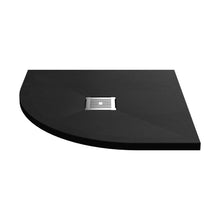 Hudson Reed Slim Quadrant Trays Quad Shower Tray 800 X 800mm Contemp Black Slate Acrylic Capped Abs Caco3 And Pu - JJ Building Materials