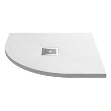 Hudson Reed Slim Quadrant Trays Quad Shower Tray 800 X 800mm Contemp White Slate Acrylic Capped Abs Caco3 And Pu - JJ Building Materials