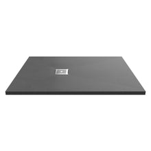 Hudson Reed Slim Rectangular Trays Rectangular Shower Tray 1200 X 900mm Contemp Grey Slate Acrylic Capped Abs Caco3 And Pu - JJ Building Materials