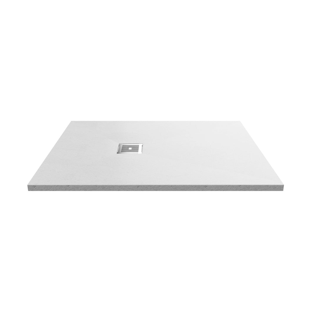 Hudson Reed Slim Rectangular Trays Rectangular Shower Tray 1200 X 900mm Contemp White Slate Acrylic Capped Abs Caco3 And Pu - JJ Building Materials