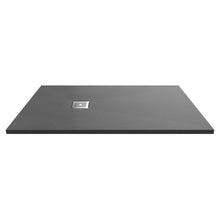 Hudson Reed Slim Rectangular Trays Rectangular Shower Tray 1400 X 900mm Contemp Grey Slate Acrylic Capped Abs Caco3 And Pu - JJ Building Materials