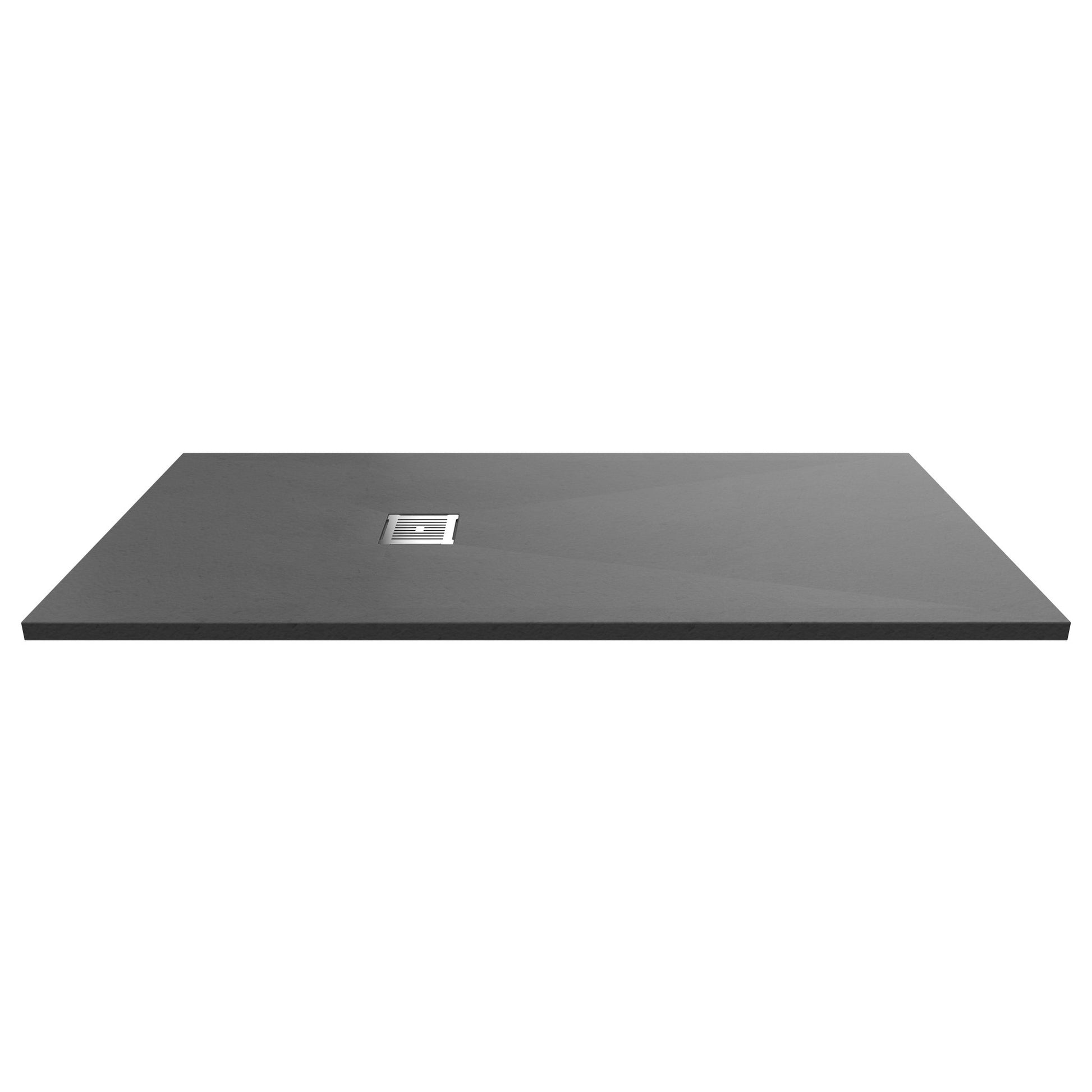Hudson Reed Slim Rectangular Trays Rectangular Shower Tray 1700 X 800mm Contemp Grey Slate Acrylic Capped Abs Caco3 And Pu - JJ Building Materials