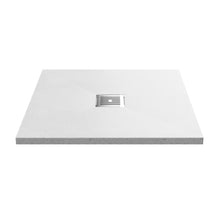 Hudson Reed Slim Square Trays Square Shower Tray 800 X 800mm Contemp White Slate Acrylic Capped Abs Caco3 And Pu - JJ Building Materials