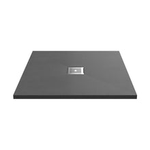 Hudson Reed Slim Square Trays Square Shower Tray 900 X 900mm Contemp Grey Slate Acrylic Capped Abs Caco3 And Pu - JJ Building Materials