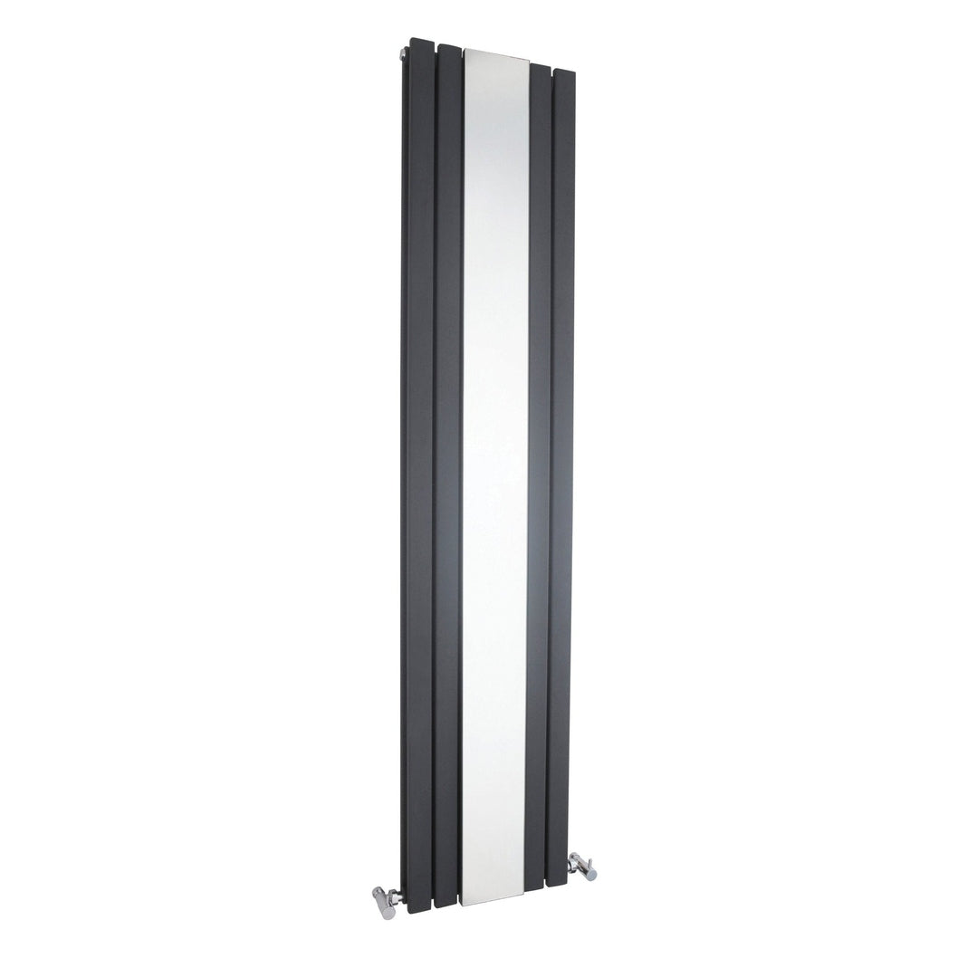 Hudson Reed Sloane Double Panel Designer Radiator Contemp Anthracite Steel 1800x381x81mm - JJ Building Materials