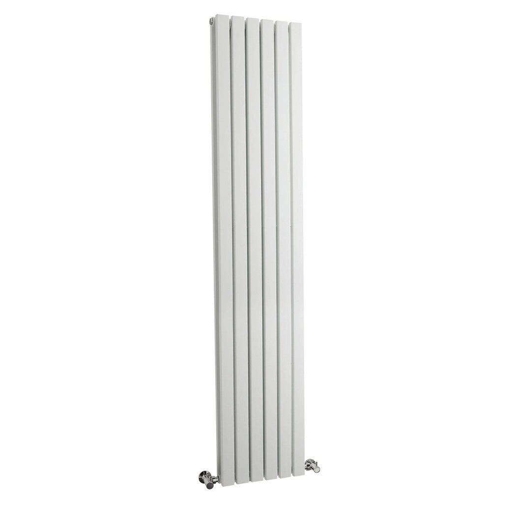 Hudson Reed Sloane Double Panel Designer Radiator Contemp White Steel 1800x354x72mm - JJ Building Materials