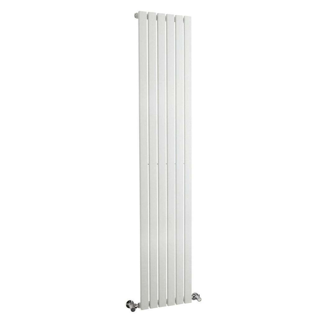 Hudson Reed Sloane Single Panel Designer Radiator Contemp White Steel 1800x354x57mm - JJ Building Materials