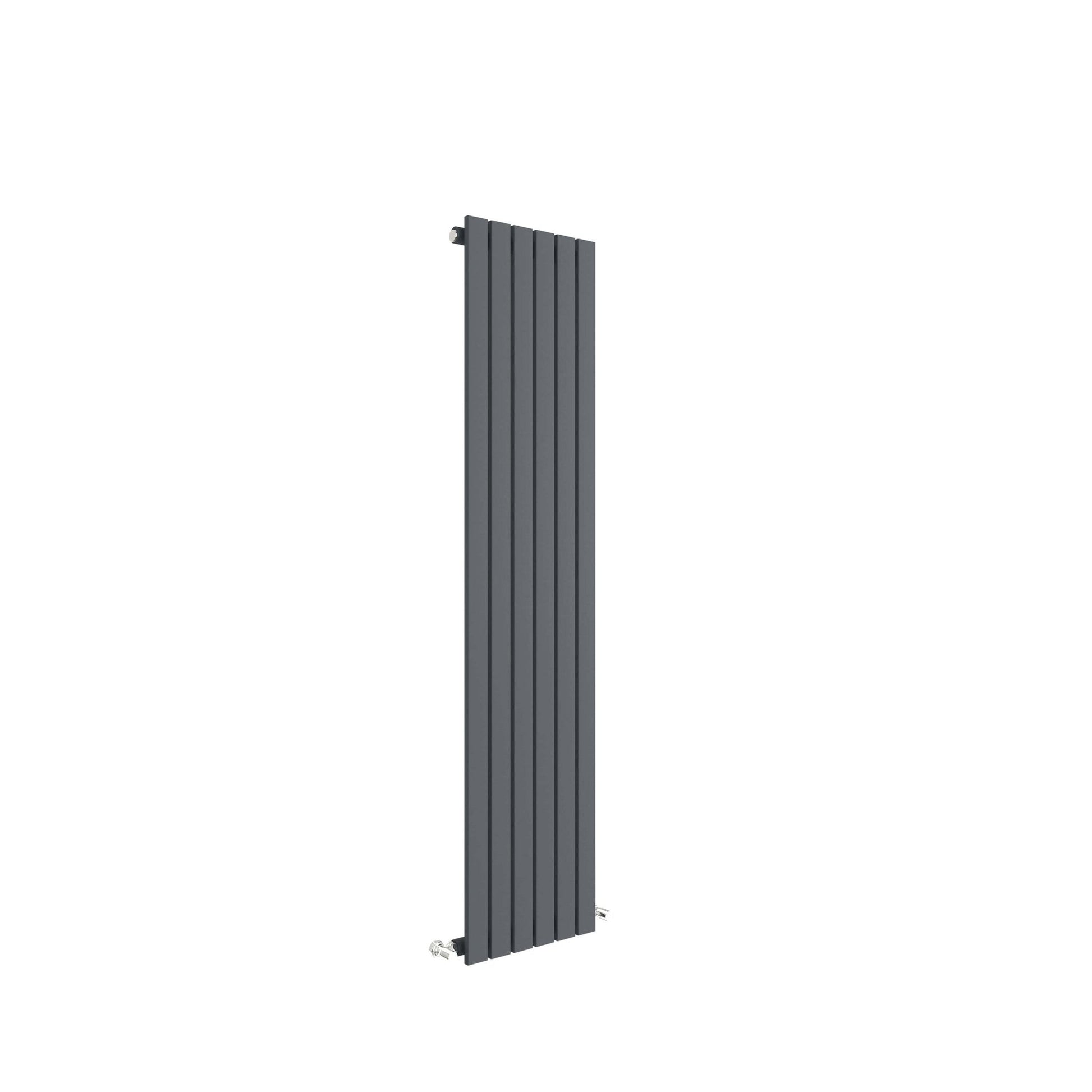 Hudson Reed Sloane Vertical Single Panel 1500 X 354 Contemp Anthracite Steel 1500x354x57mm - JJ Building Materials