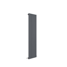 Hudson Reed Sloane Vertical Single Panel 1500 X 354 Contemp Anthracite Steel 1500x354x57mm - JJ Building Materials