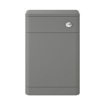 Hudson Reed Solar 550mm Wc Unit Contemp Cool Grey MDF Vinyl Smooth Matt 800x550x200mm - JJ Building Materials