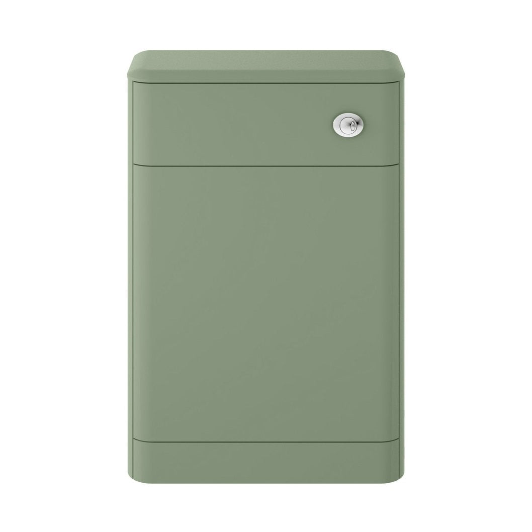 Hudson Reed Solar 550mm Wc Unit Contemp Fern Green MDF Vinyl Smooth Matt 800x550x200mm - JJ Building Materials