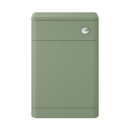 Hudson Reed Solar 550mm Wc Unit Contemp Fern Green MDF Vinyl Smooth Matt 800x550x200mm - JJ Building Materials