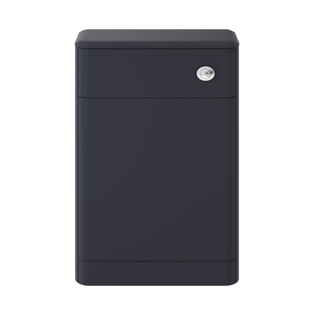 Hudson Reed Solar 550mm Wc Unit Contemp Indigo Blue MDF Vinyl Smooth Matt 800x550x200mm - JJ Building Materials