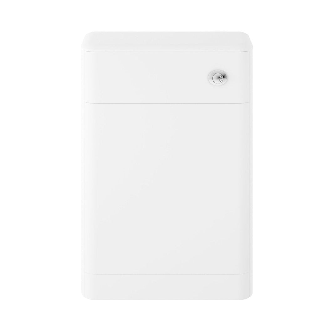 Hudson Reed Solar 550mm Wc Unit Contemp Pure White MDF Vinyl Smooth Matt 800x550x200mm - JJ Building Materials